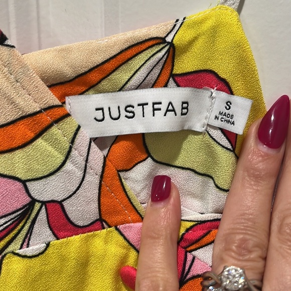 NWT JustFab Floral Print Tiered Maxi Dress S Spring In Love Dress Bliss Blossom - Picture 7 of 12